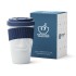 To-Go Becher "lecker marineblau" - Hartporzellan