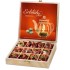 Wei�er Erbl�htee in Holzbox - 12er Set