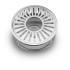 St�vchen stripes "silver" - Edelstahl
