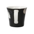 *NEU* Becher "Ginkgo" schwarz - Fine Bone China Porzellan