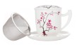 Becher mit Deckel/Sieb Cherry Blossom