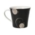 *NEU* Becher "Ginkgo" schwarz - Fine Bone China Porzellan