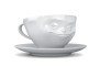 Kaffeetasse grinsend, seitlich Kaffeetasse grinsend, seitlich