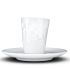 Espresso Mug "lecker" - Hartporzellan