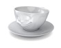 Kaffeetasse glücklich, draufsicht Kaffeetasse glücklich, draufsicht