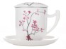 Kr�utertasse mit Deckel und Sieb Cherry Blossom
